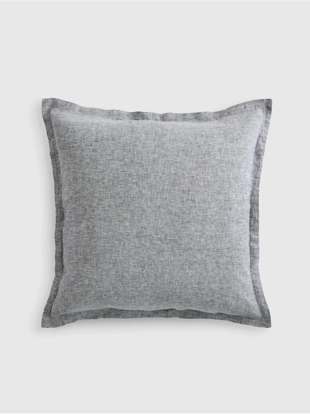 Quince European Linen Euro Sham - Charcoal Chambray NWOT